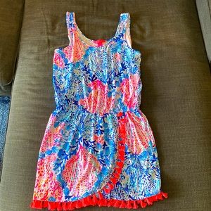 Never worn with tags Lilly Pulitzer Tassel Romper! 🌸